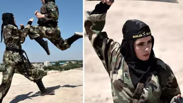 Kadın ninjalar, İsrail askerlerini bekliyor