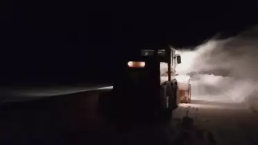 Kars'ta Kar Kaplanları Yol Açmak İçin Saha Çalışması Yapıyor