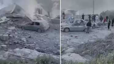 Ülke şokta! Füzelerin isabet ettiği kasaba kan gölüne döndü