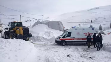 Kars'ta Kar Yağışı Hasta Kurtardı