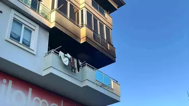 Alanya'da Balkon Yangını Paniğe Neden Oldu