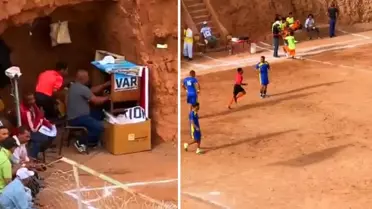 Amatör maçta VAR sistemi uygulanıyor