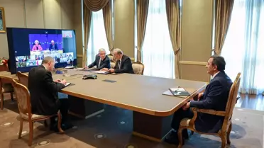 Cevdet Yılmaz, Çevrimiçi Liderler Toplantısı'na Katıldı