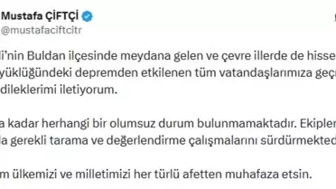 Denizli'de Deprem Sonrası Hasar Tespiti