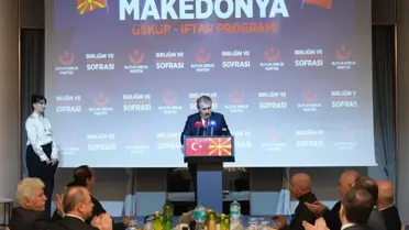 Destici Üsküp'teki iftar programında konuştu