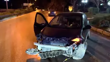 Söke'de Trafik Kazası: Sürücü Yaralandı