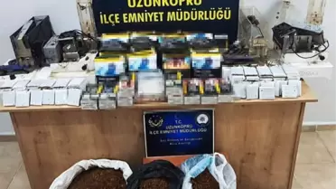 Edirne'de Kaçak Tütün Operasyonu