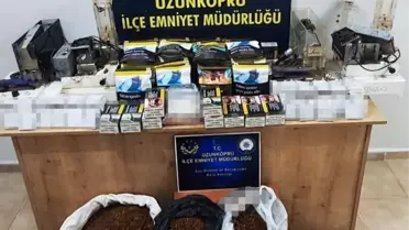 Edirne'de Kaçak Tütün Operasyonu