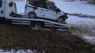 Takla atan araçta aile kazası: 4 yaralı