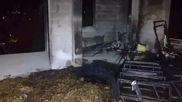 Manavgat'ta ardiye yangını korkuttu