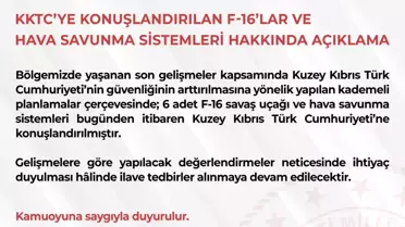 KKTC'ye 6 Adet F-16 Uçağı Gönderildi