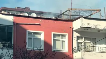 Ordu'da 3 katlı binada korkutan baca yangını