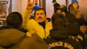 8 Mart yürüyüşünde olay çıkaran Ufuk Bayraktar'ın yeni görüntüleri ortaya çıktı