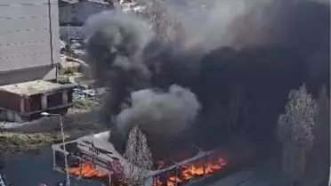 Arnavutköy’de İftar Çadırında Yangın