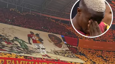 Galatasaray taraftarından Osimhen'i ağlatan koreografi