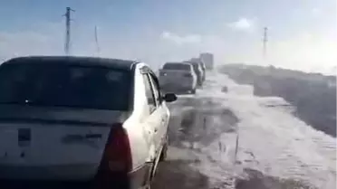 Kars'ta Tipi Nedeniyle Araçlar Mahsur Kaldı