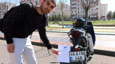 Diyarbakır'da Motosiklet Sürücüsüne Emniyet Kemerinden Ceza