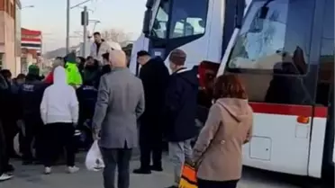 Samsun'da Tramvay ile Kamyon Çarpıştı