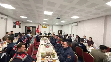 Aslanapa Kaymakamı Tosun, emniyet ve jandarma personeliyle iftar programında buluştu