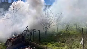 Bilecik'te bağ evinde çıkan yangın korkuttu