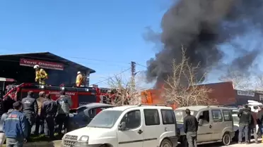 Kahramanmaraş'ta sanayi sitesinde yangın