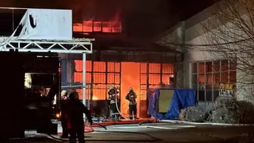 Kayseri'de Mobilya Atölyesi Yangını