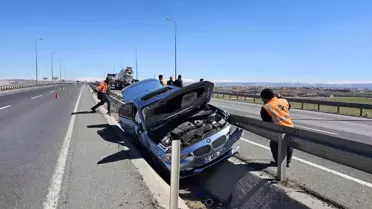 Kayseri'de trafik kazası: Sürücü sıkıştı