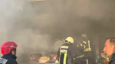 Çorum'da otomobil yangını: 3 işçi yaralandı