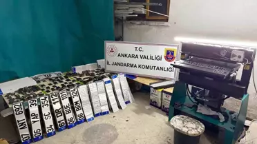 Keçiören'de 4 Milyon Liralık Sahte Plaka Operasyonu