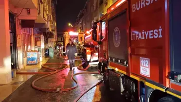Bursa'da Apartmanda Yangın