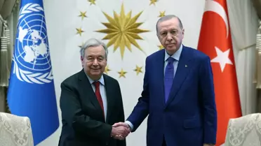 Cumhurbaşkanı Erdoğan, BM Genel Sekreteri Guterres'i kabul etti