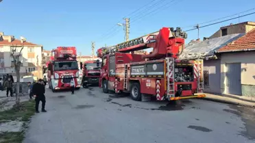 Eskişehir'de Ev Yangını Paniğe Neden Oldu