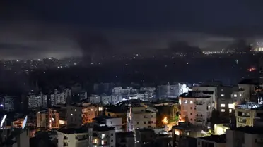 İsrail, her akşam Beyrut'u vuruyor! Canlı yayında şiddetli patlamalar