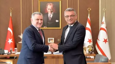 KKTC Cumhurbaşkanı Erhürman, Bakan Bak'ı kabul etti