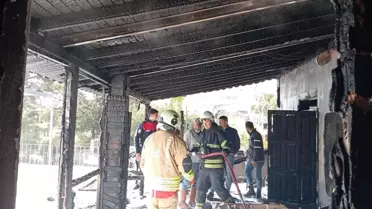 Samandağ'da müstakil evde yangın çıktı