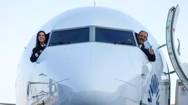 Gökyüzünde duygulandıran anlar! Baba veda etti, hikaye kızıyla devam etti