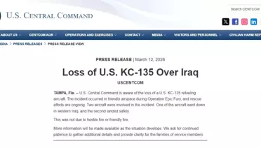 Irak'ta KC-135 Yakıt Uçağı Düştü