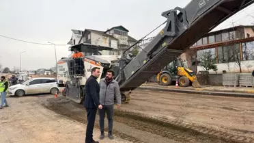 Başiskele'de üstyapı çalışmaları sürüyor