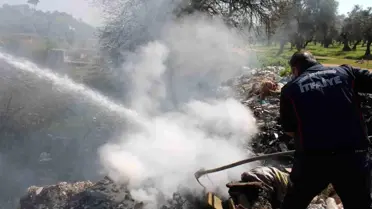 Aydın'da Çöplük Yangını: Mahalleliler Rahatsız