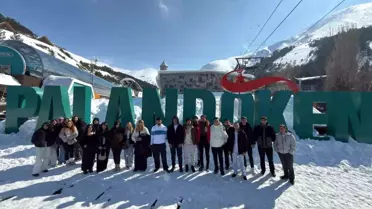 Erzurum'da Gençlere Kış Keyfi