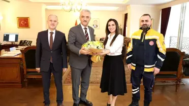 Vali Makas, Sağlık Çalışanlarını Kabul Etti