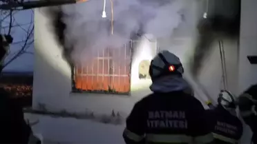 Batman'da Ev Yangını Kontrol Altına Alındı
