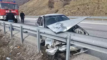 Çorum'da Otomobil Kazası: 1 Yaralı