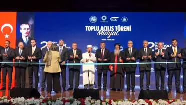Cumhurbaşkanı Yardımcısı Yılmaz, Midyat'ta 2 milyar 660 milyon liralık yatırımların açılışını yaptı