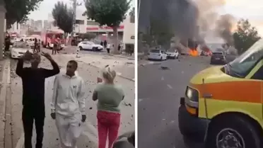 İran, Tel Aviv'i çok başlıklı füzelerle vurdu! Yaralılar var