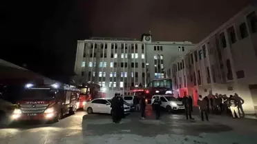 Mersin Emniyeti'nde Asansör Boşluğunda Yangın