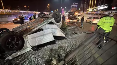 Manisa'da Zincirleme Kaza: Sürücüler Yaralanmadı