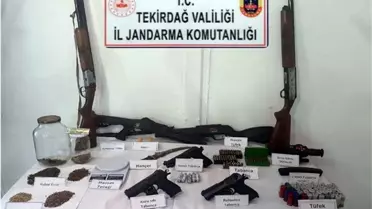 Şarköy'de Silah ve Uyuşturucu Operasyonu