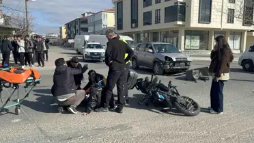 Tekirdağ'da Motosiklet Kazası