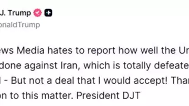 Trump'tan İran Açıklaması